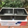 Bồn Rửa Chén - Chậu Rửa Bát Nano inox304 Hàng Cao Cấp Tặng Rổ Đa Năng 3