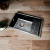 Chậu rửa chén bát 1 hộc, âm bàn 78x48cm, tặng rổ, xả 7