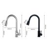 Vòi chậu rửa bát nóng lạnh chuẩn Inox 304 có dây rút 7