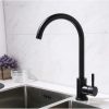 Vòi rửa bát ( chén ) Inox 304 cao cấp - nóng lạnh, màu đen MS2A 5